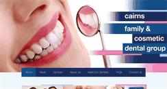 Desktop Screenshot of cairnsdental.com.au
